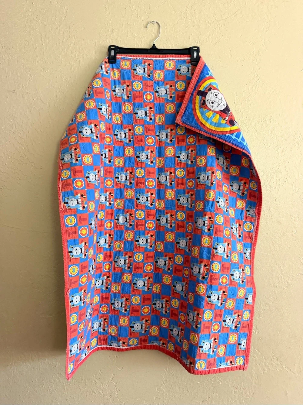 Thomas & Friends Blue & Red Plush Engine Throw Blanket